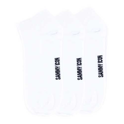 Комплект однотонных носков Sammy Icon Ankle Solid - 3 Pair Set - White в Парижанка