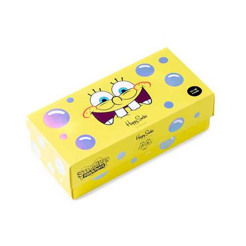 Носки Happy Socks SpongeBob 3 разноцветные 40-46 в Парижанка