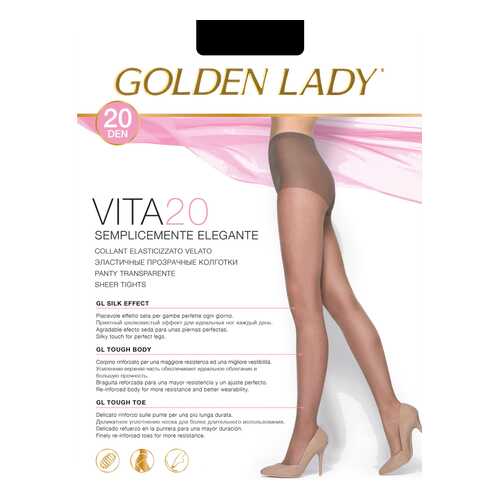 Колготки Golden Lady VITA 20, nero, 5/XL в Парижанка