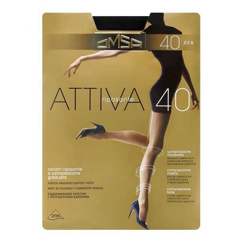 Колготки Omsa ATTIVA 40 / Nero (Черный) / 5 (XL) в Парижанка